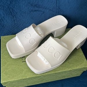 Gucci Women’s Rubber Slide Sandals